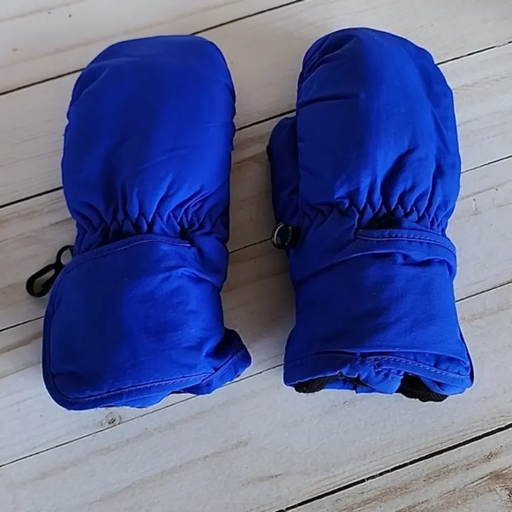 Blue snow gloves kids xxs‎